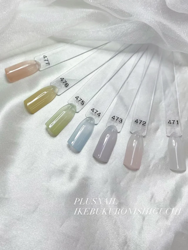 .
｡✧｡･ﾟNew Color｡✧｡･ﾟ

PLUSNAILから新色が登場しました✨

.⋆𝜗𝜚 ┈┈┈ ⋯ ┈┈┈ 𝜗𝜚 ┈┈┈ ⋯ ┈┈┈𝜗𝜚.⋆
　
夏にぴったり涼しげ
透け感カラー🩵🩷💚💜

.⋆𝜗𝜚 ┈┈┈ ⋯ ┈┈┈ 𝜗𝜚 ┈┈┈ ⋯ ┈┈┈𝜗𝜚.⋆

パステルのクリアっぽいお色味になります🥰

ぜひお試しください🫧 ͛.*